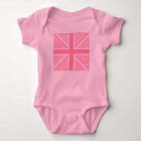 Carré rose Union Jack/Drapeau