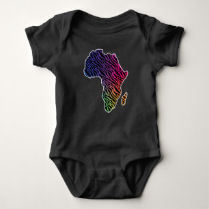 Body Carte de l'Afrique Fierté africaine Zèbre modèle