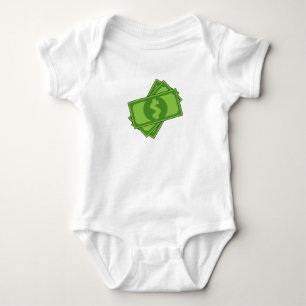 Body Cartoon Money Dollar Bills