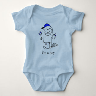 Body Castor Bébé Bleu pour un garçon