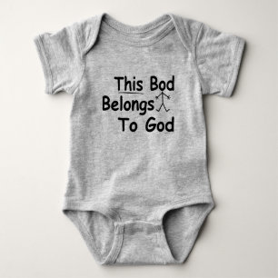 Body Ce Bod Appartient À Dieu Chrétien Vêtement Bébé/