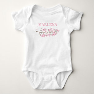 Body Cerisier rose Fleur d'arbre Bébé Nom de la fille