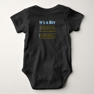 Body "C'est un garçon" Costume de corps bébé