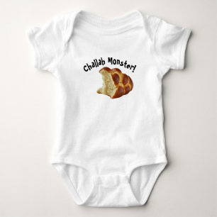 Body Challah Monster Shabbat Baby Bodysuit