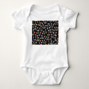 Body Champignons vintages d'automne design motif.