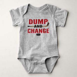 Body Changer et sauter Hockey Bébé Bodysuit Bâtons roug