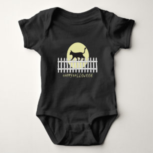 Body Chat noir éffrayant sur T-shirt clôture de poche