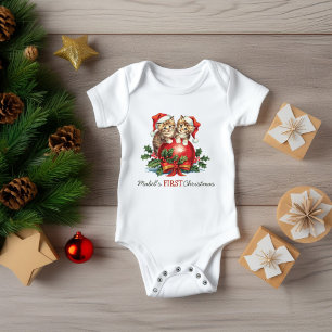 Body Chatons de Noël de bébé pour la première fois Boul