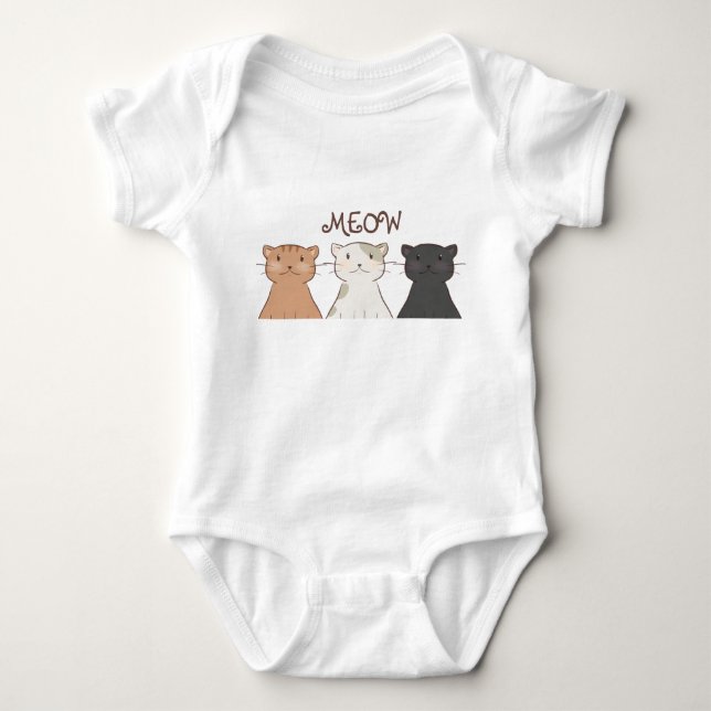 Body Chats mignons bébé (Devant)
