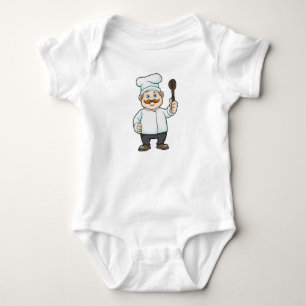Body Chef avec casquette et cuillère à soupe du chef