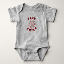 Chef des pompiers de combinaison de bébé