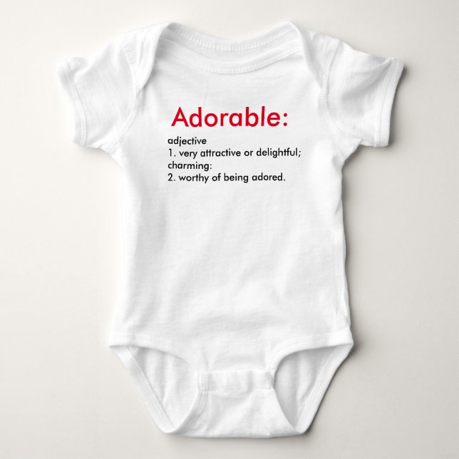 Body Chemise à rampe pour bébé à définition adorable (Devant)