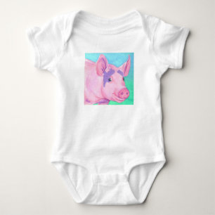 Body Chemise Bébé Cochon Rose - "Ce Petit Cochon"