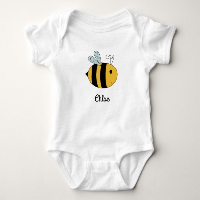 Body Chemise de bébé "d'abeille de bébé" (Devant)