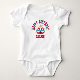 Body Chemise de bébé de cirque avec le nom fait sur