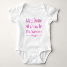 Chemise de bodysuit pour bébé, chemise de maman bi
