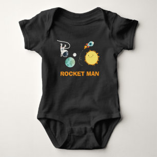 Body Chemise de naissance Outer Space Romper Fusée Astr