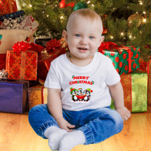Chemise de Noël Penguin | Bodysuit bébé en pingoui