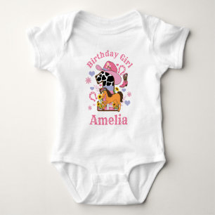 Body Chemise de premier anniversaire de fête équestre R