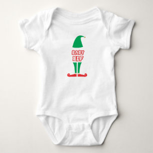 BODY CHEMISE DE VACANCES DE BÉBÉ ELF CHRISTMAS