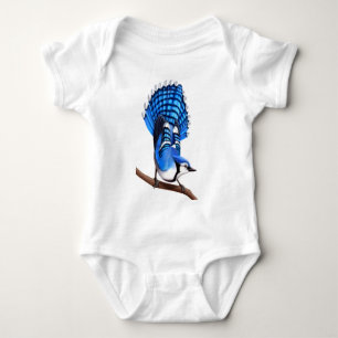 Body Chemise d'oiseau de geai bleu de bébé
