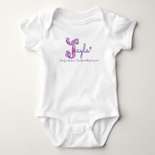Body Chemise nommée de monogramme de signification des