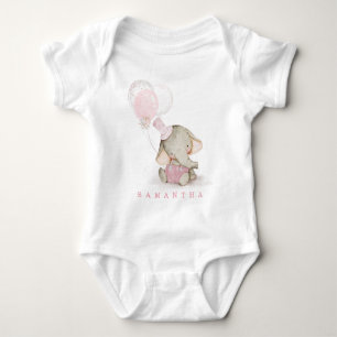 Body Chemises éléphant rose et grise personnalisées
