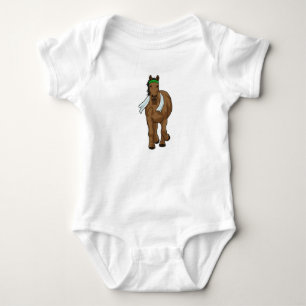 Body Cheval comme coureur avec serviette