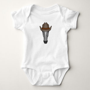 Body Cheval en cowboy avec chapeau