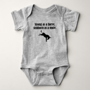 Body Cheval fort, costume de bébé Mule têtu