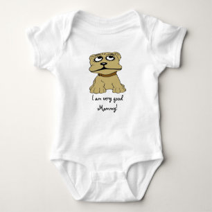 Body Chien Cartoon bébé Je suis très bon Maman Tee