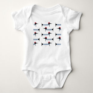 Body Chien de style français, motif de dessin animé.