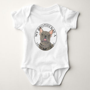 Body Chien de taureau français gris bleu personnalisé