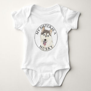 Body Chien gris et blanc Husky Big Sister
