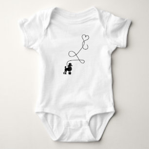 Body Chien mignon Poodle Coeur