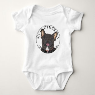 Body Chien-taureau français blanc noir personnalisé