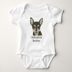 Body Chihuahua noir et feu personnalisé