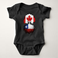Chili Chilien Canada Drapeau des racines d'arbres