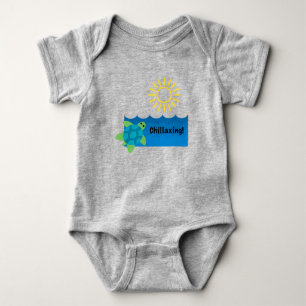 Body Chillaxage de tortue Design - Bodysuit de Jersey b