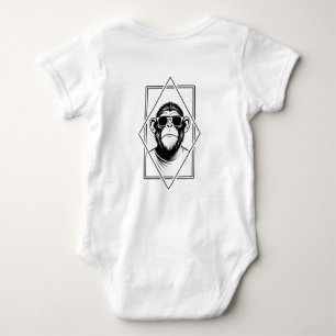 Body Chimpanzé Rétro-Chic Diamant – La Géométrie Rencon