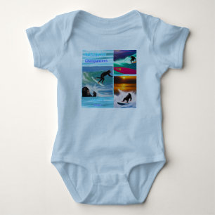 Body Chimpanzés Surf Photo Collage, Costume bébé