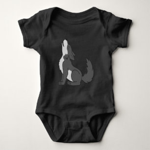 Body Chiot de loup gris hurlant