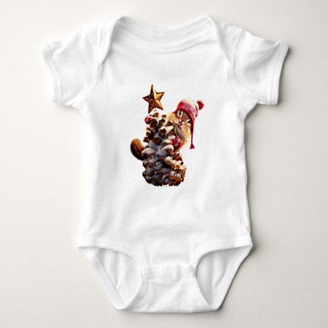 Body Chipmunk Avec Pine Cone Tree (Devant)