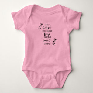 Body Christelijk baby romper - Geloof, Hoop en Liefde.