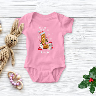 Body Christmas Kitten Père Noël Lettre pain d'épices L