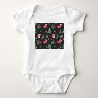 Body Christmas Reindeer : Aquarelle Motif sans couture