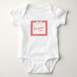 Body Ciao Baby! Bébé à carreaux rouges italiens