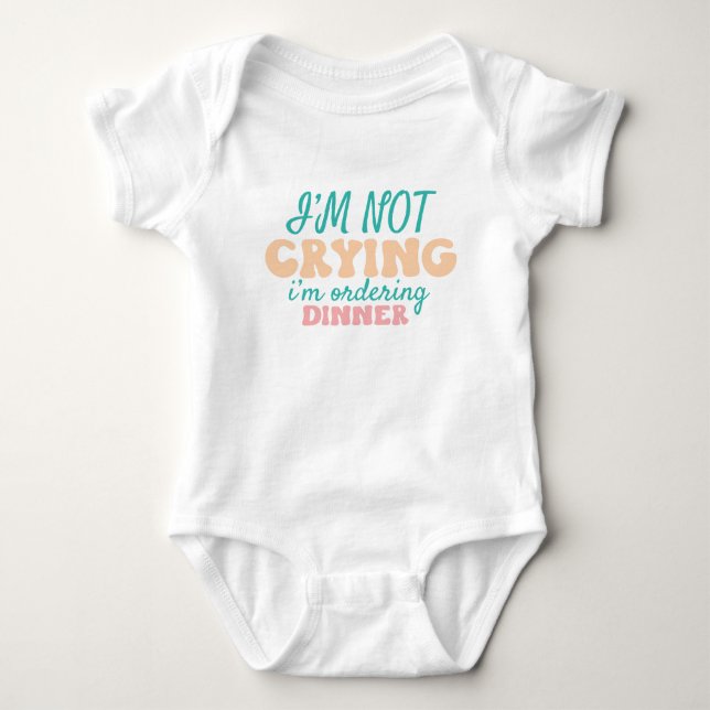 Body Citation de bébé drôle commande de dîner (Devant)