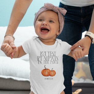 Body Citrouille Le Plus Cutest Dans Le Patch