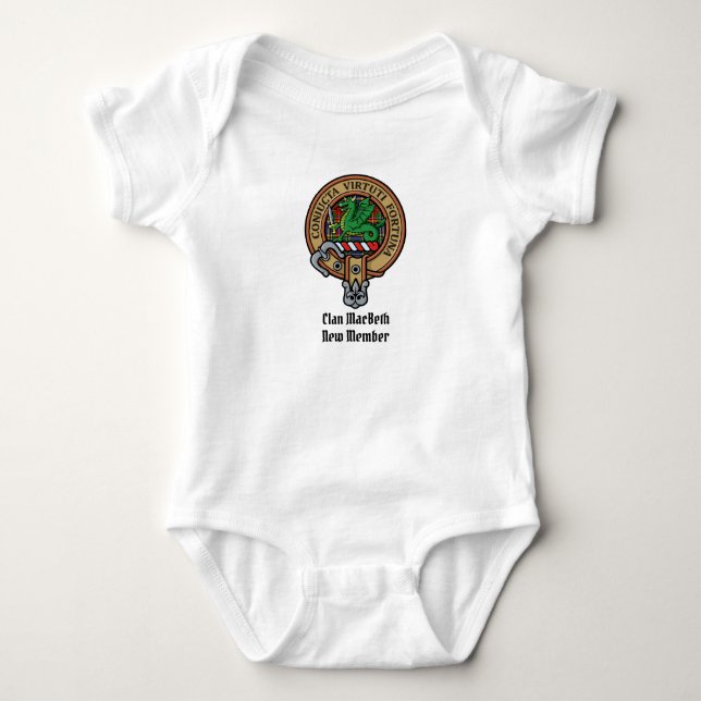 Body Clan MacBeth Crest Bodysuit pour bébé (Devant)